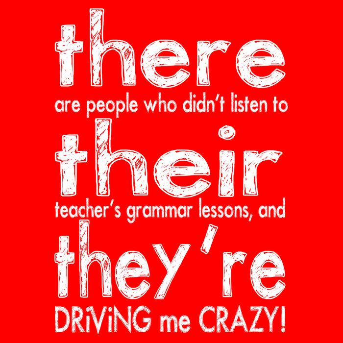 There Their They're Driving Me Crazy English Teacher 16 in Basic Backpack
