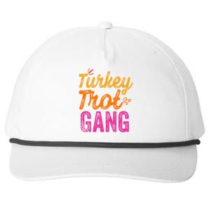 Trot Team Thanksgiving Turkey Pilgrim Running Gift Snapback Five-Panel Rope Hat