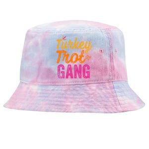 Trot Team Thanksgiving Turkey Pilgrim Running Gift Tie-Dyed Bucket Hat