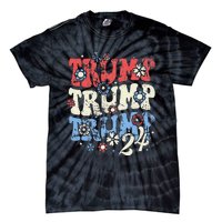 Trump Trump Trump 2024 Retro Groovy Tie-Dye T-Shirt