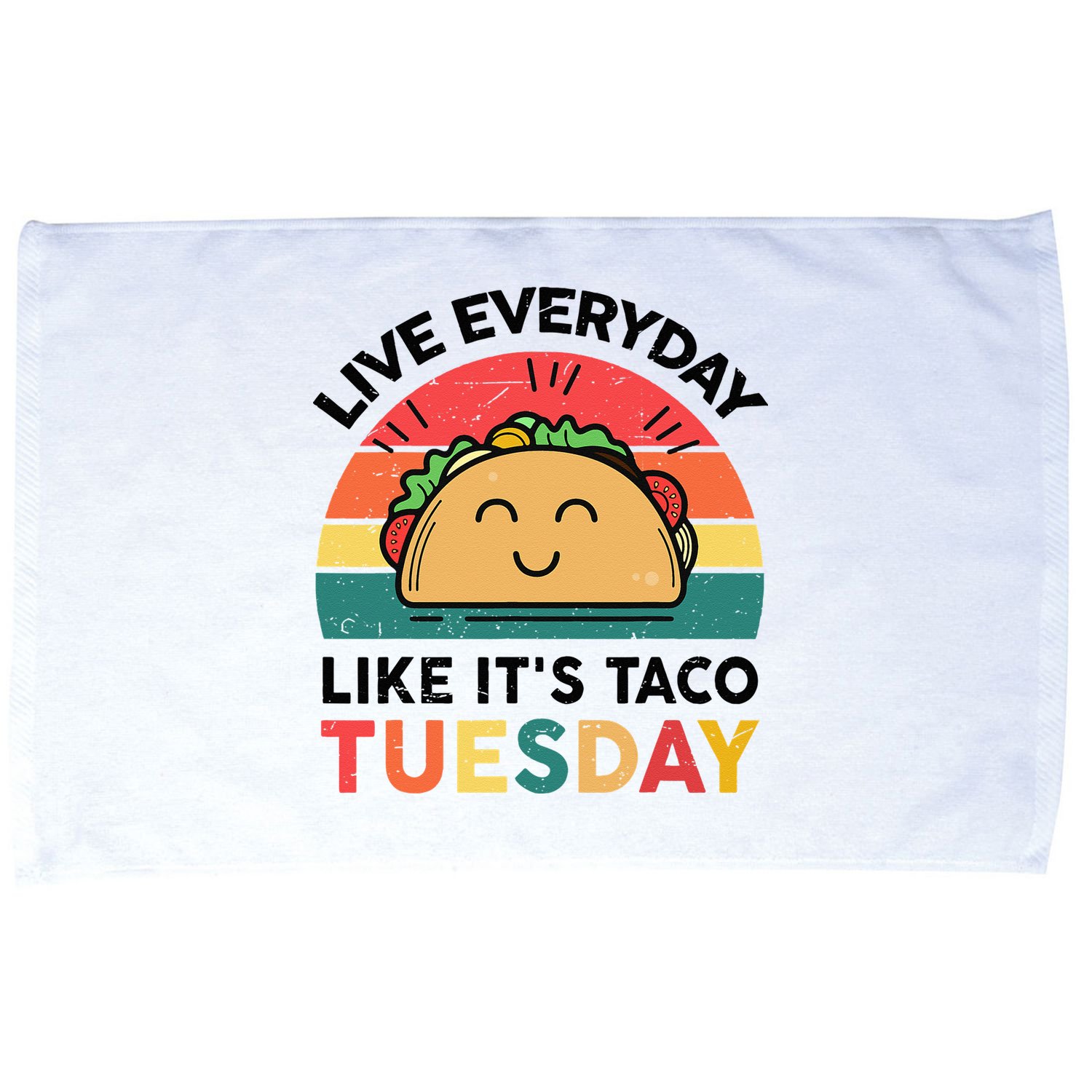 Taco Taco Tuesday Mexican Fiesta Women Boy Funny Microfiber Hand Towel