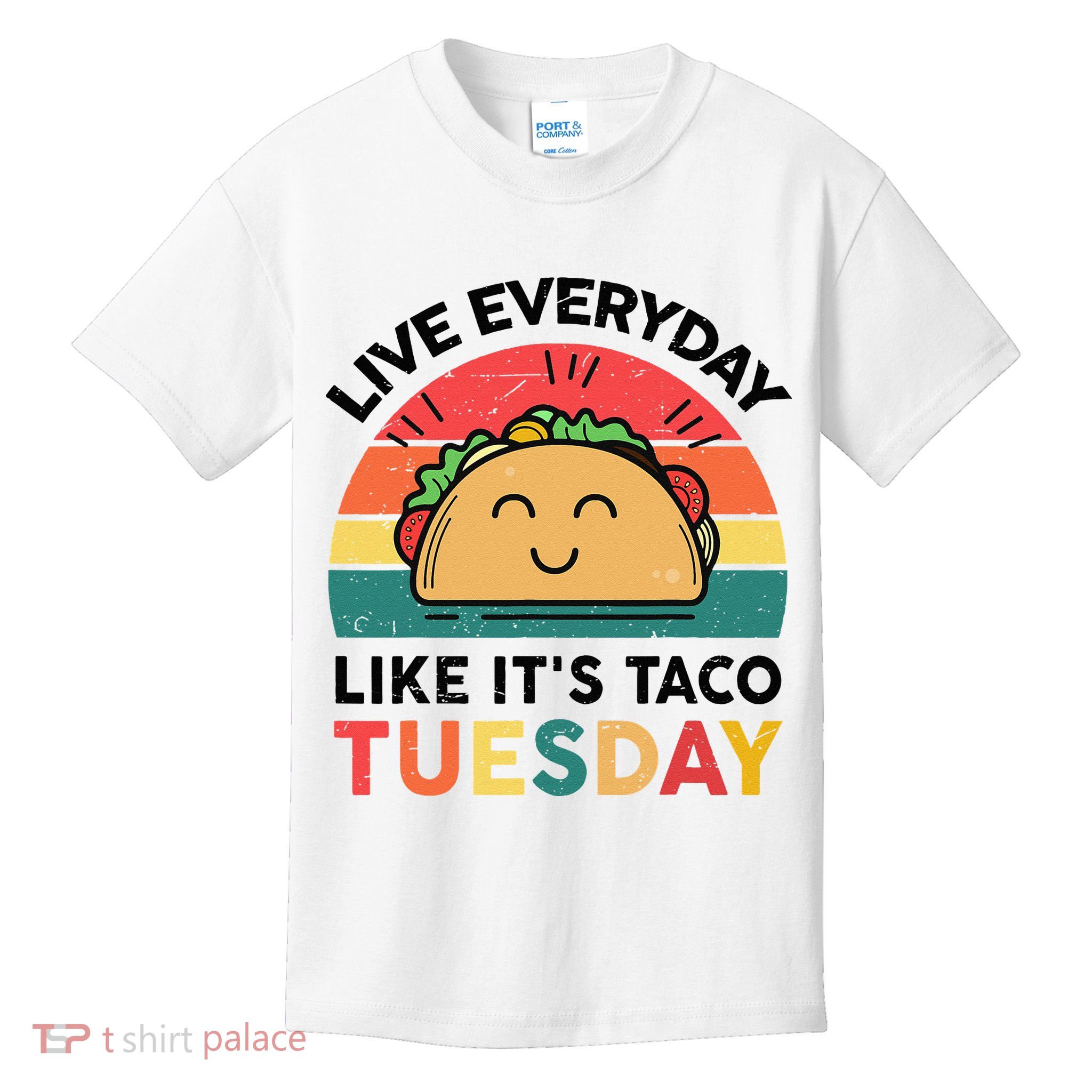 Taco Taco Tuesday Mexican Fiesta Women Boy Funny Kids T-Shirt