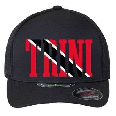 Trinidad & Tobago Trini Trinidadian Flag Pride Flexfit Unipanel Trucker Cap
