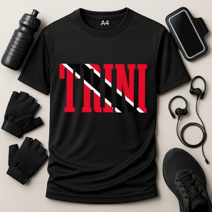 Trinidad & Tobago Trini Trinidadian Flag Pride Cooling Performance Crew T-Shirt