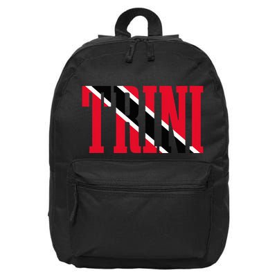 Trinidad & Tobago Trini Trinidadian Flag Pride 16 in Basic Backpack