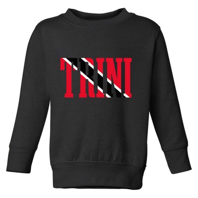 Trinidad & Tobago Trini Trinidadian Flag Pride Toddler Sweatshirt