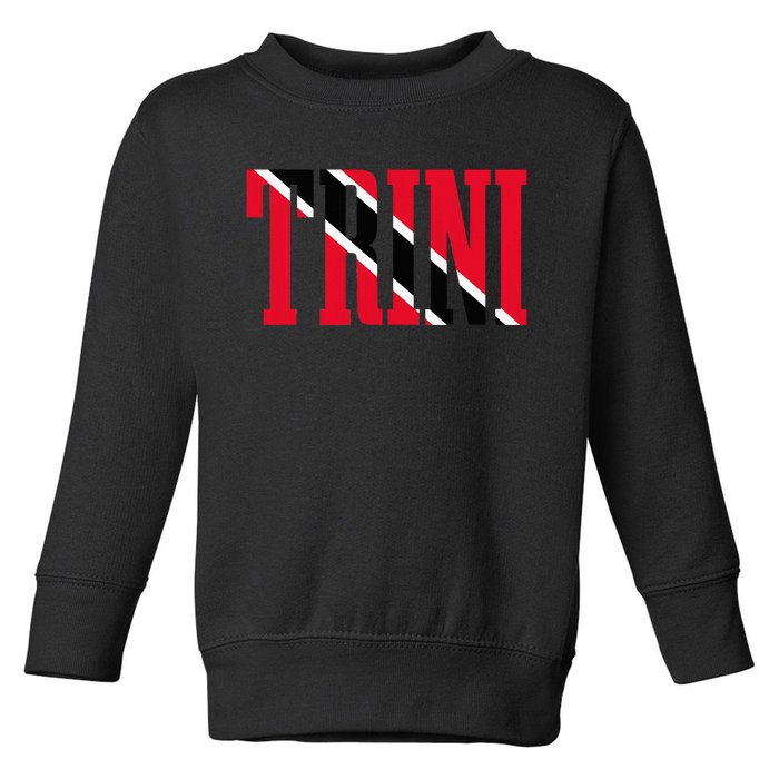 Trinidad & Tobago Trini Trinidadian Flag Pride Toddler Sweatshirt