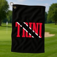 Trinidad & Tobago Trini Trinidadian Flag Pride Golf Towel