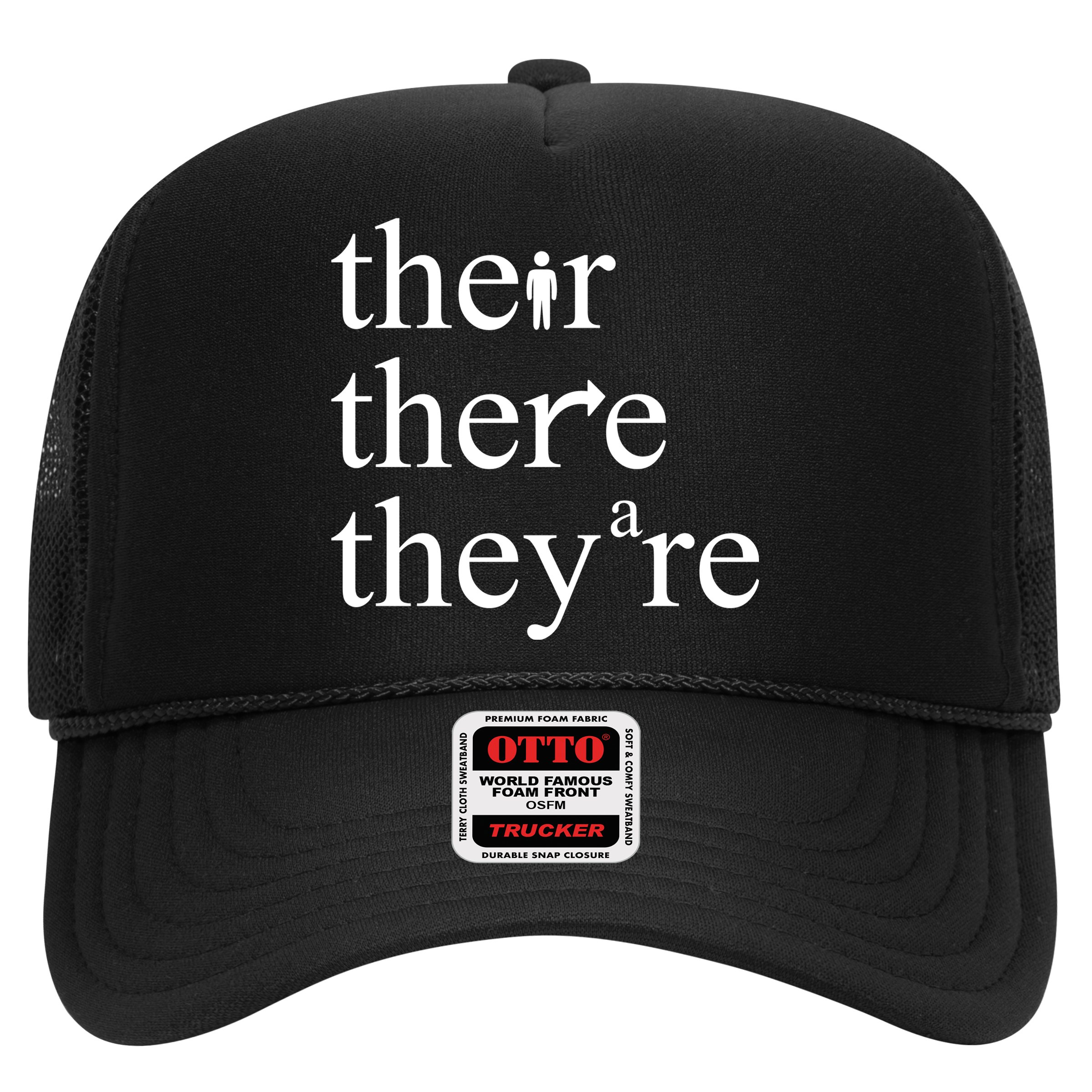 There Their They're Funny Grammar Hat
