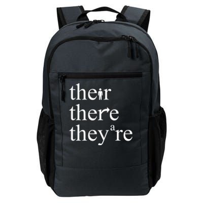 There Their They're Funny Grammar Daily Commute Backpack