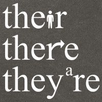 There Their They're Funny Grammar Cotton Canvas Backpack