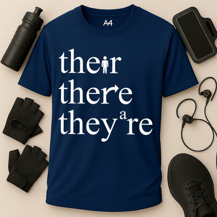 There Their They're Funny Grammar Performance Shirt