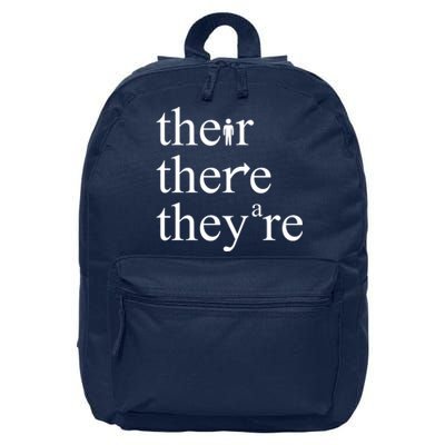 There Their They're Funny Grammar 16 in Basic Backpack