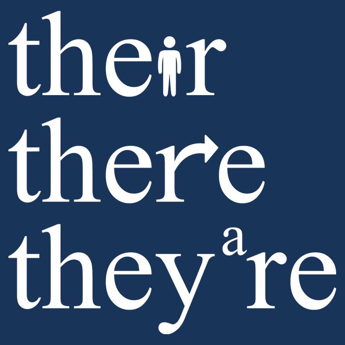 There Their They're Funny Grammar 16 in Basic Backpack