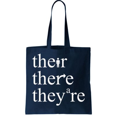 There Their They're Funny Grammar Tote Bag