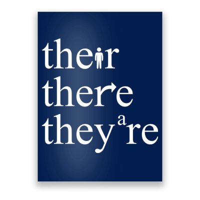 There Their They're Funny Grammar Poster