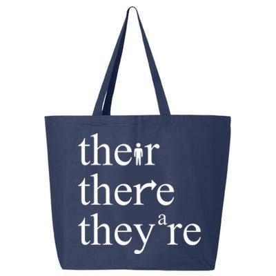 There Their They're Funny Grammar 25L Jumbo Tote