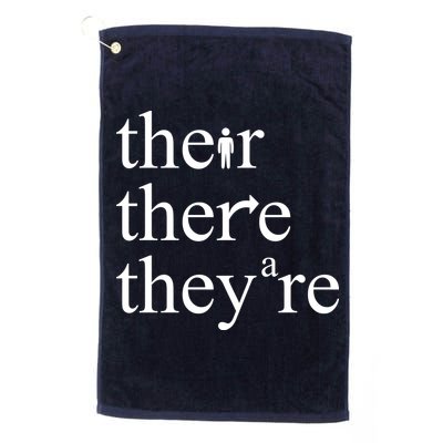 There Their They're Funny Grammar Golf Towel