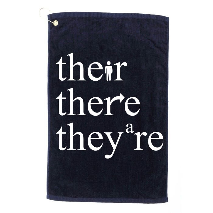 There Their They're Funny Grammar Golf Towel