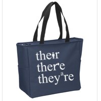 There Their They're Funny Grammar Zip Tote Bag