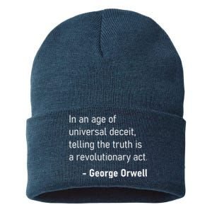 Telling The Truth Is A Revolutionary Act Sustainable Knit Beanie