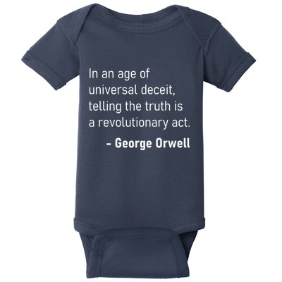 Telling The Truth Is A Revolutionary Act Baby Bodysuit