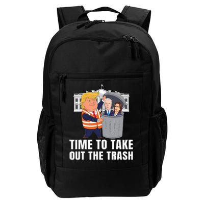 Time To Take Out The Trash Funny Trump Daily Commute Backpack