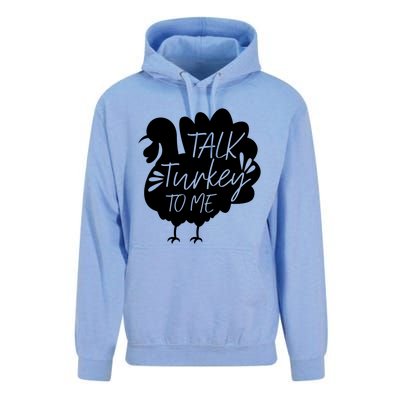 Talk Turkey To Me Gift Happy Thanksgiving Day Funny Gift Great Gift Unisex Surf Hoodie