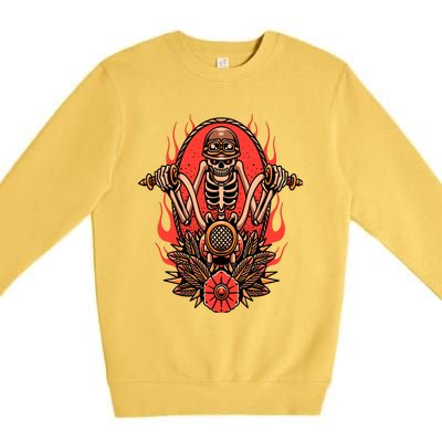 Tattoo Tattooing Tribal Symbol Artist Premium Crewneck Sweatshirt