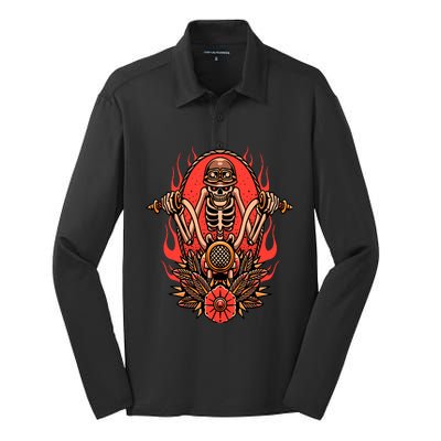 Tattoo Tattooing Tribal Symbol Artist Silk Touch Performance Long Sleeve Polo