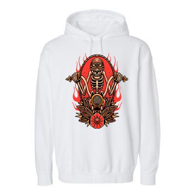 Tattoo Tattooing Tribal Symbol Artist Garment-Dyed Fleece Hoodie