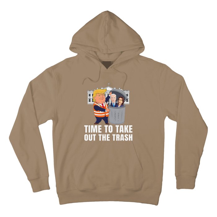 Time To Take Out The Trash Funny Trump Hoodie