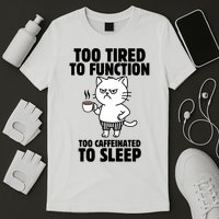 Too Tired To Function Too Caffeinated To Sleep T-Shirt
