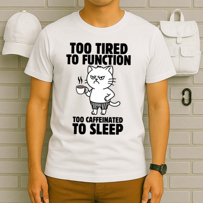 Too Tired To Function Too Caffeinated To Sleep T-Shirt