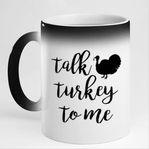 Talk Turkey To Me Gift 11oz Black Color Changing Mug