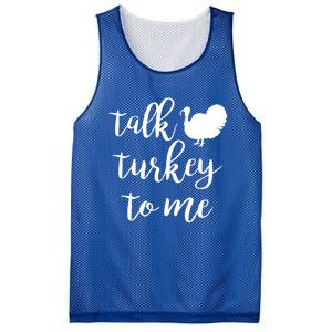 Talk Turkey To Me Gift Mesh Reversible Basketball Jersey Tank