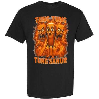 Tung Tung Tung Sahur Italian Brainrot Meme Bootleg Gift Garment-Dyed Heavyweight T-Shirt