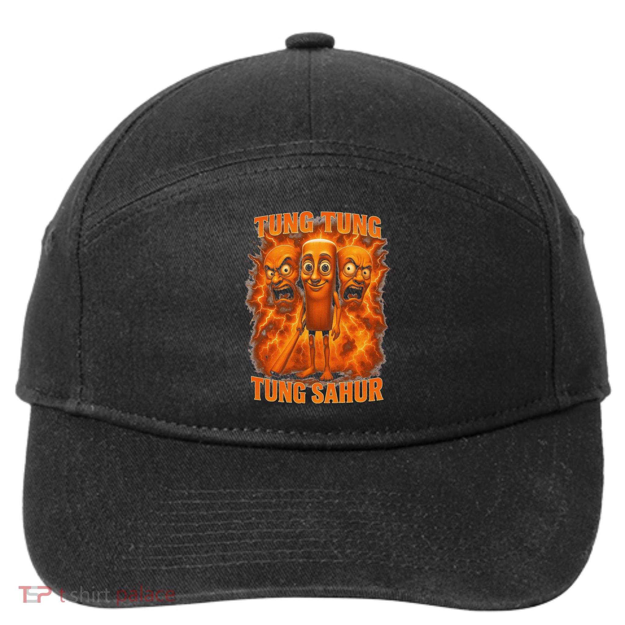 Tung Tung Tung Sahur Italian Brainrot Meme Bootleg Gift 7-Panel Snapback Hat