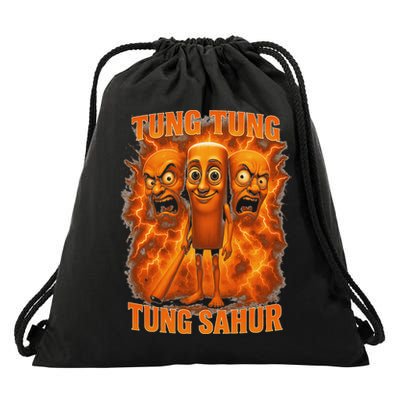 Tung Tung Tung Sahur Italian Brainrot Meme Bootleg Gift Drawstring Bag
