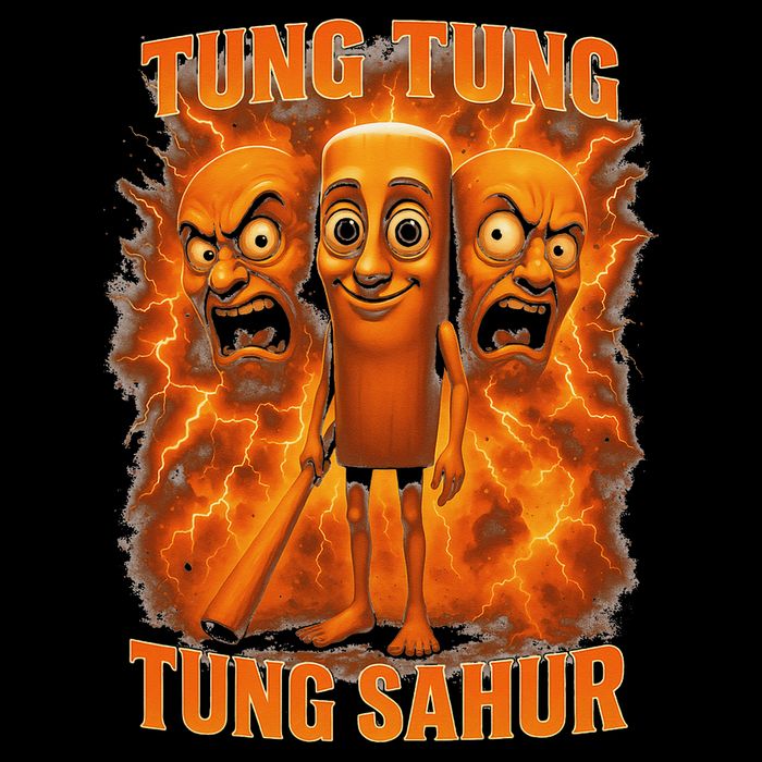 Tung Tung Tung Sahur Italian Brainrot Meme Bootleg Gift 16 in Basic Backpack