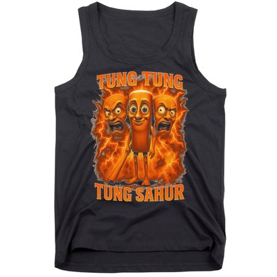 Tung Tung Tung Sahur Italian Brainrot Meme Bootleg Gift Tank Top
