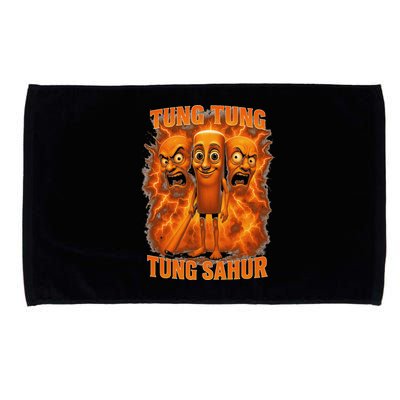 Tung Tung Tung Sahur Italian Brainrot Meme Bootleg Gift Microfiber Hand Towel
