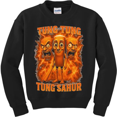 Tung Tung Tung Sahur Italian Brainrot Meme Bootleg Gift Kids Sweatshirt