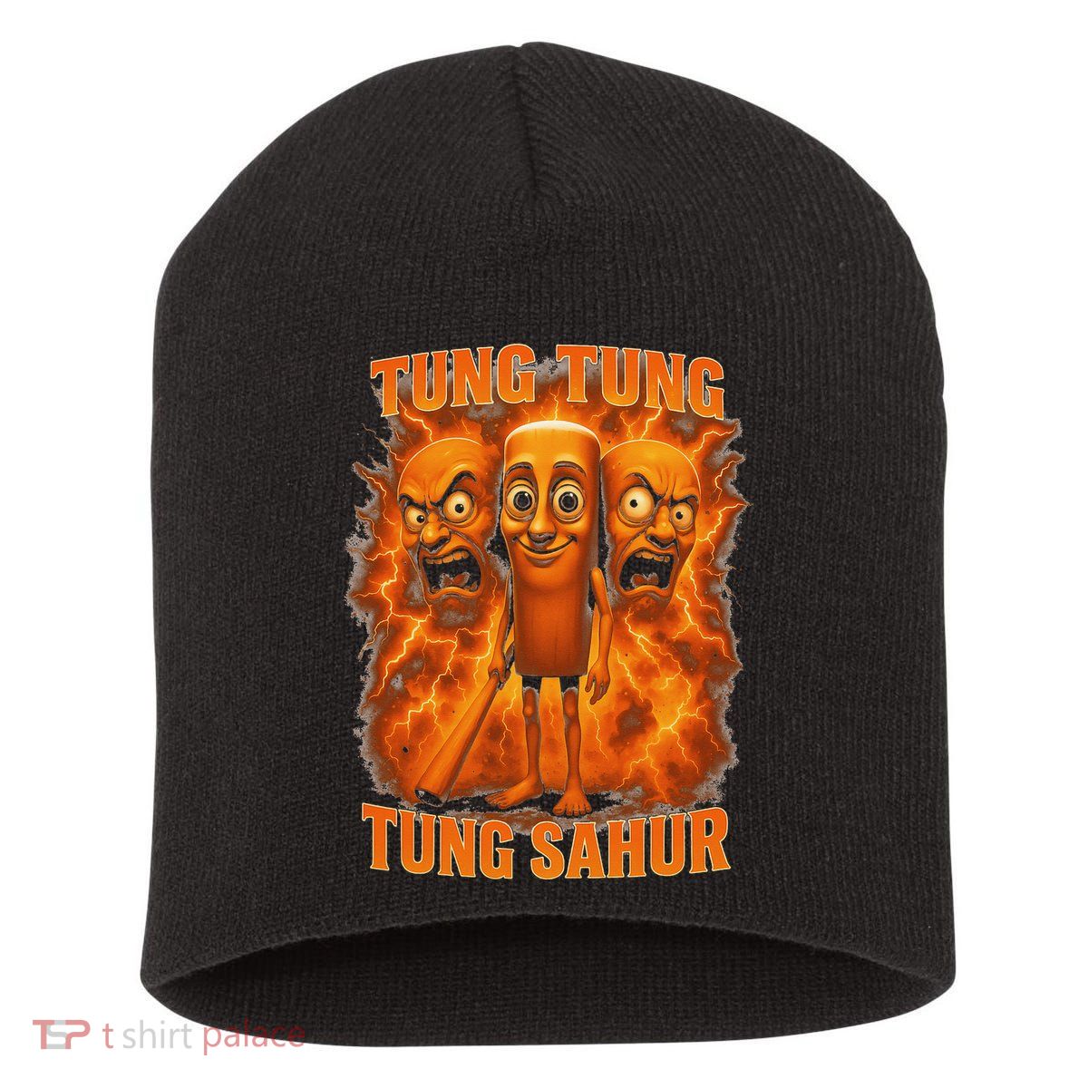 Tung Tung Tung Sahur Italian Brainrot Meme Bootleg Gift Short Acrylic Beanie