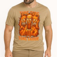 Tung Tung Tung Sahur Italian Brainrot Meme Bootleg Gift Cooling Performance Crew T-Shirt