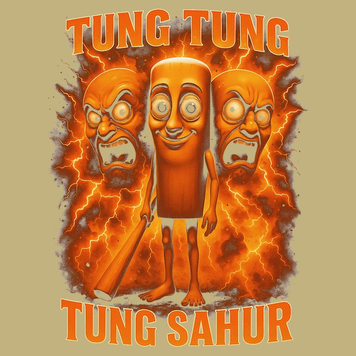Tung Tung Tung Sahur Italian Brainrot Meme Bootleg Gift Cooling Performance Crew T-Shirt