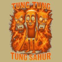 Tung Tung Tung Sahur Italian Brainrot Meme Bootleg Gift Button