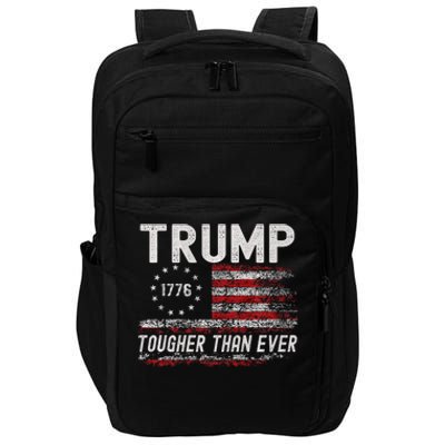 Trump Tougher Than Ever President Donald Trump Us Flag Impact Tech Backpack