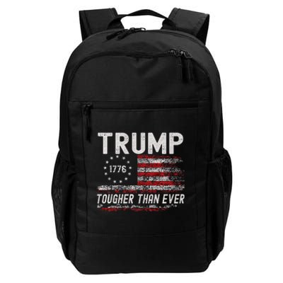 Trump Tougher Than Ever President Donald Trump Us Flag Daily Commute Backpack