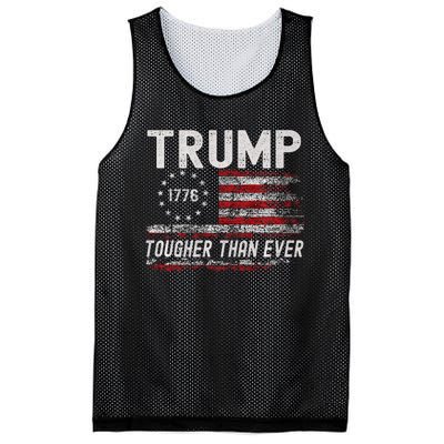 Trump Tougher Than Ever President Donald Trump Us Flag Mesh Reversible Basketball Jersey Tank